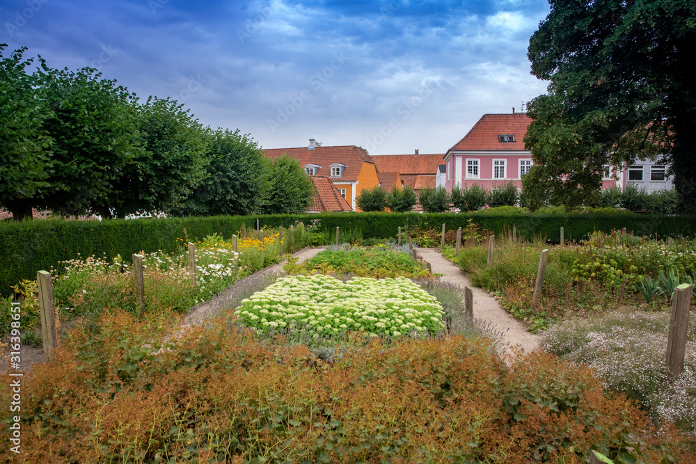 Obraz premium Herb garden in Viborg Denmark