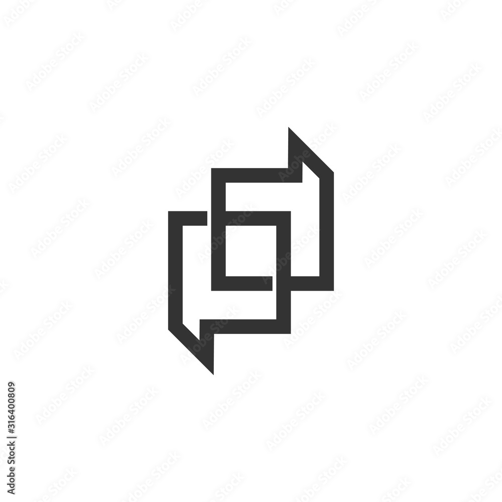 symbol vector of letter pd talk frame design symbol vector of letter pd talk frame design