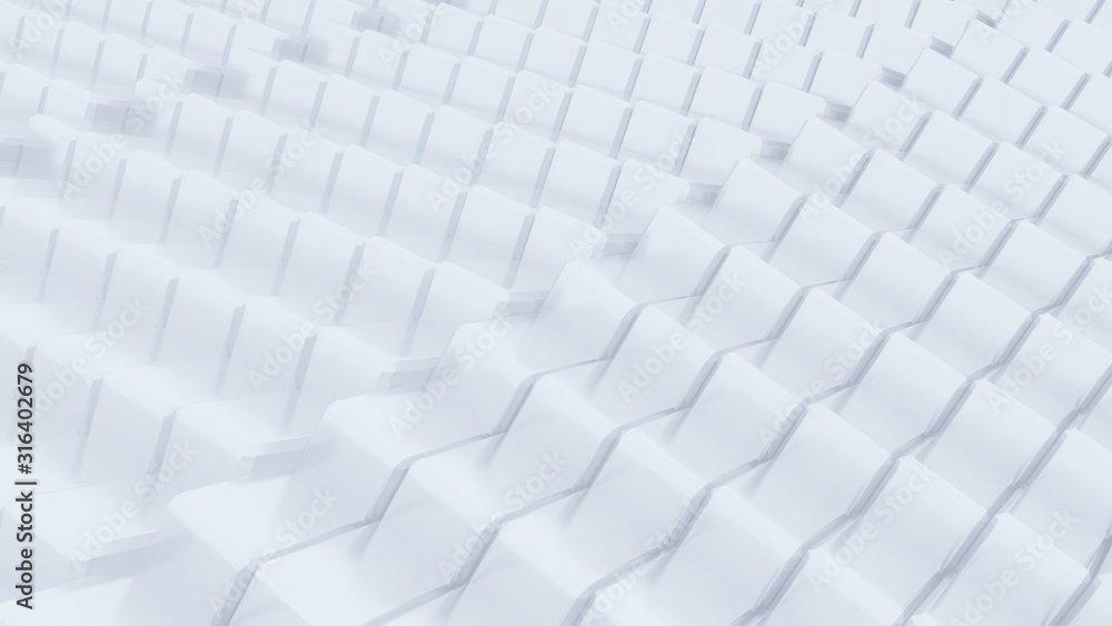 Metal blocks background.