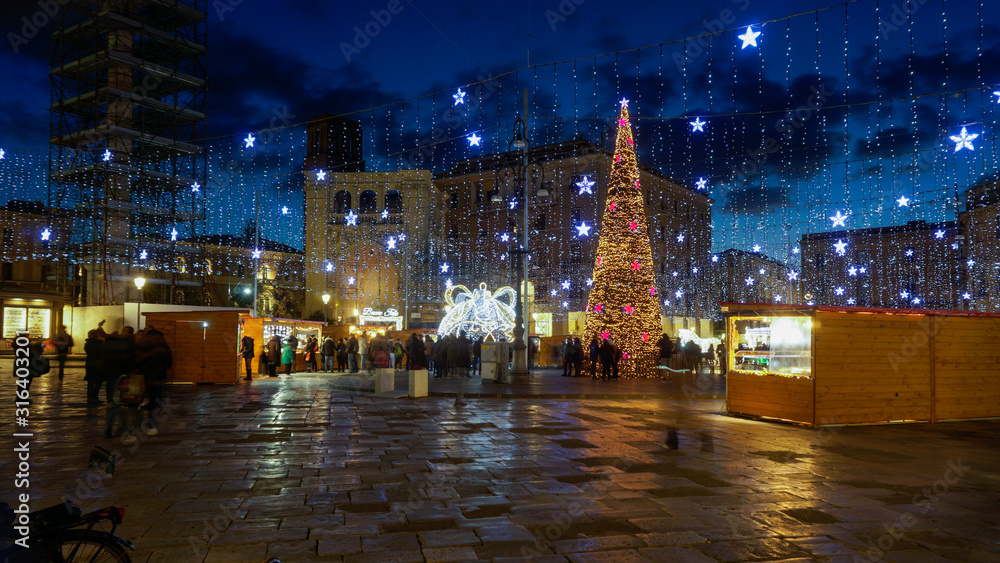 Christmas Illuminations and Market at night
