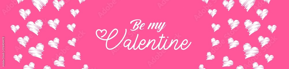 Valentine's day gift cart with be my valentine text