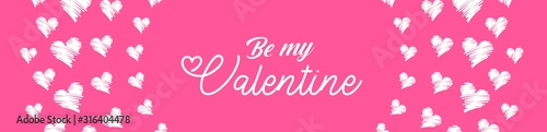 Valentine's day gift cart with be my valentine text