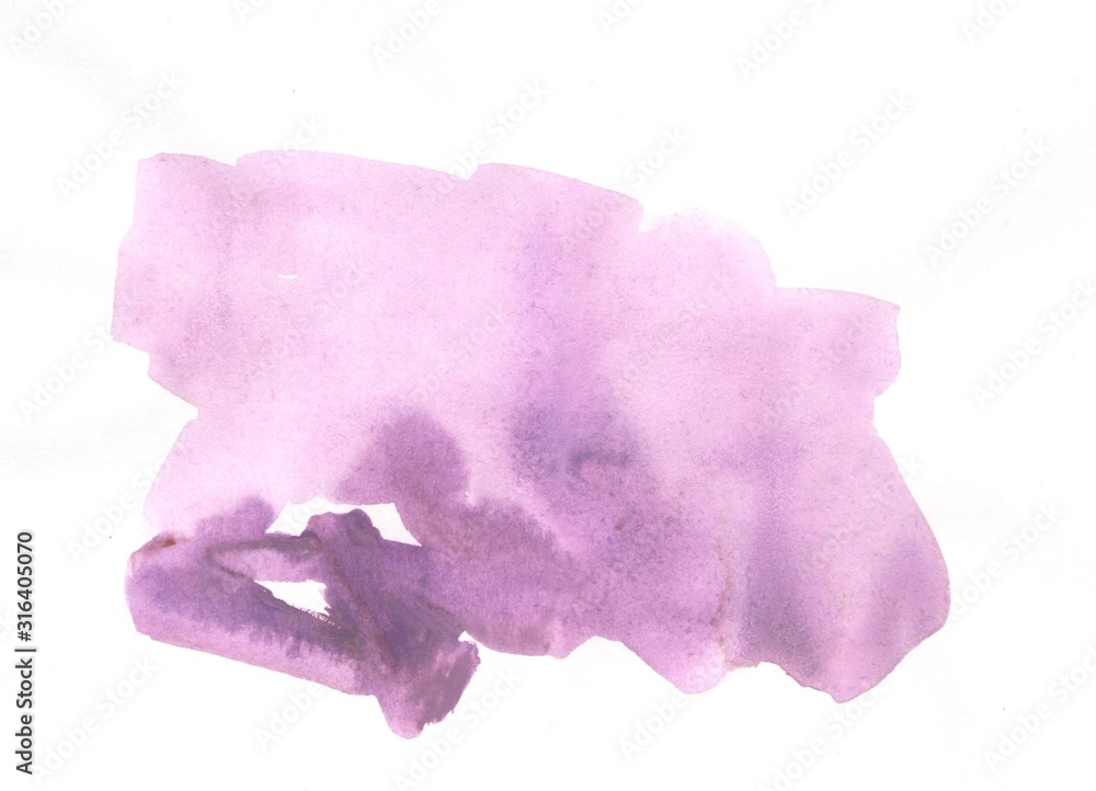 Abstract lilac watercolor texture background painted on white paper with copy space for your text. Hand drawn design illustration. Abstract lilac watercolor texture background painted on white paper with copy space for your text. Hand drawn design illustration.