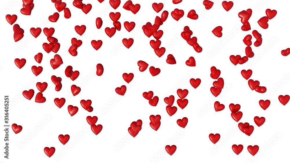 Several Small Red Hearts in a mess Several Small Red Hearts in a mess