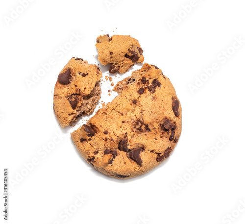 Chocolate Chip Cookie isolated