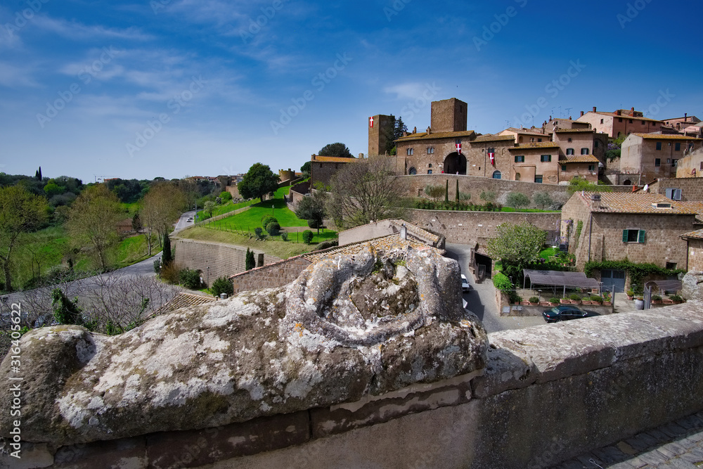 Medieval village of Tuscania Viterbo Lazio Italy
