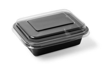 Black Plastic food container