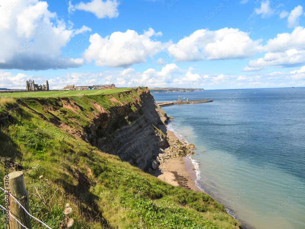 Obraz premium Whitby abbey landscape 