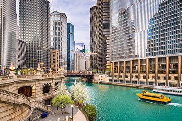 Fotobehang Chicago Rondvaart op de Chicago River  © SeanPavonePhoto
