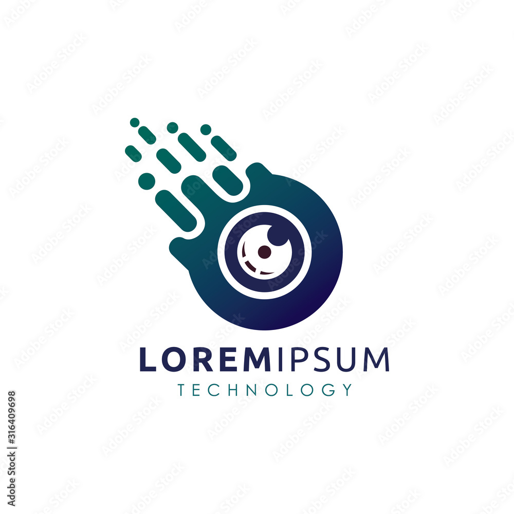 Dotted Pin Lens Cam Logo Dotted Pin Lens Cam Logo