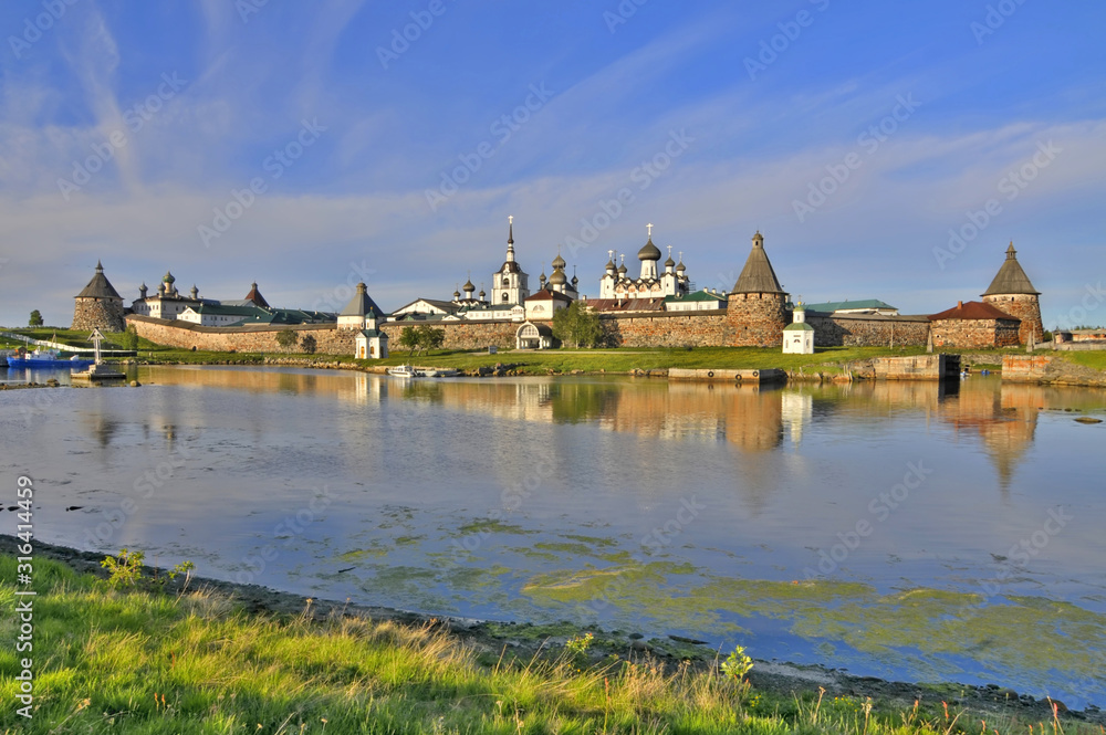 The Solovetsky Monastery -  fortified monastery located on the Solovetsky Islands in the White Sea in northern Russia