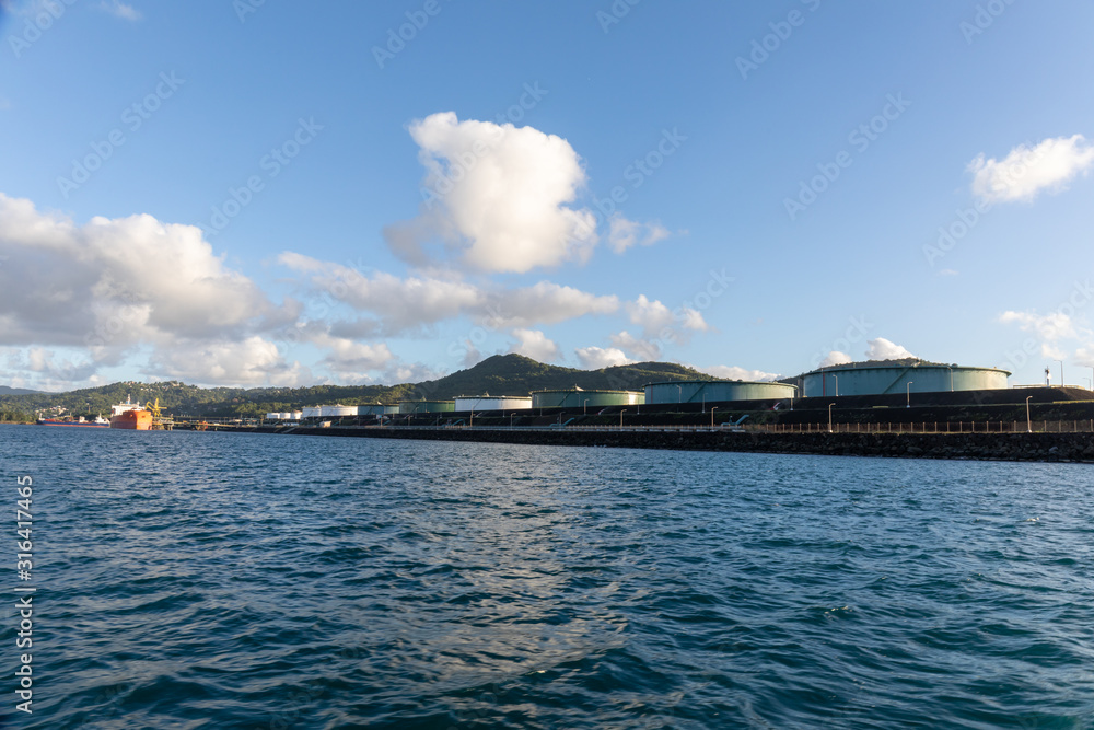Saint Lucia, West Indies - St Lucia Oil Terminal Saint Lucia, West Indies - St Lucia Oil Terminal