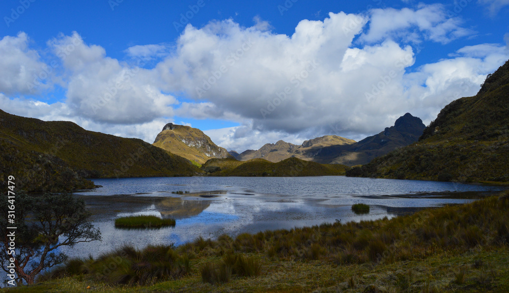 El Cajas National Park, Cuenca, Ecuador. Andes mountains