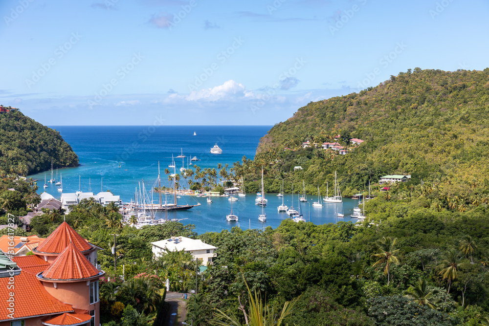 Saint Lucia, West Indies - Marigot bay