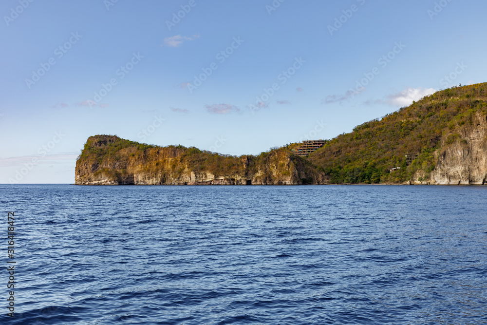 Soufriere, Saint Lucia, West Indies - The sea and the cliffs