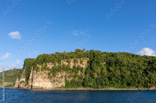 Saint Lucia, West Indies - Cliffs in the southwestern coast, near Marigot bay