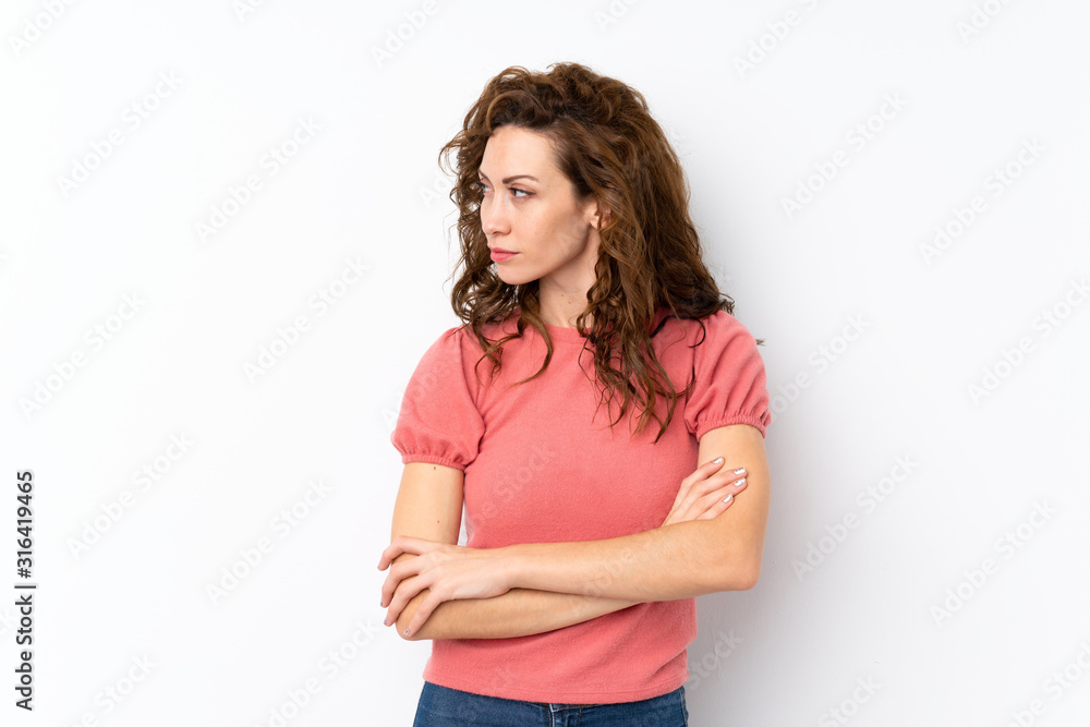 Young pretty woman over isolated background portrait Young pretty woman over isolated background portrait