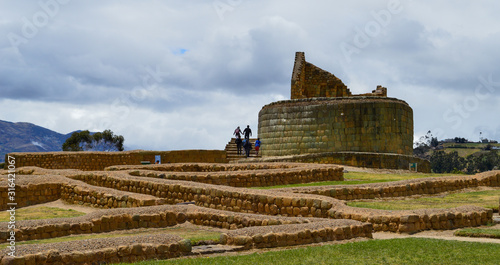 archaeological complex of Ingapirca, at Canar, Ecuador photo