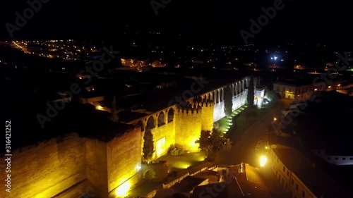 Serpa castel drone view Portugal 