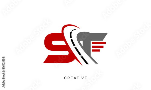 st street logo design vector icon