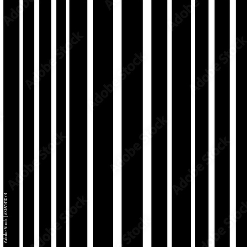 Black and white vertical stripes abstract background