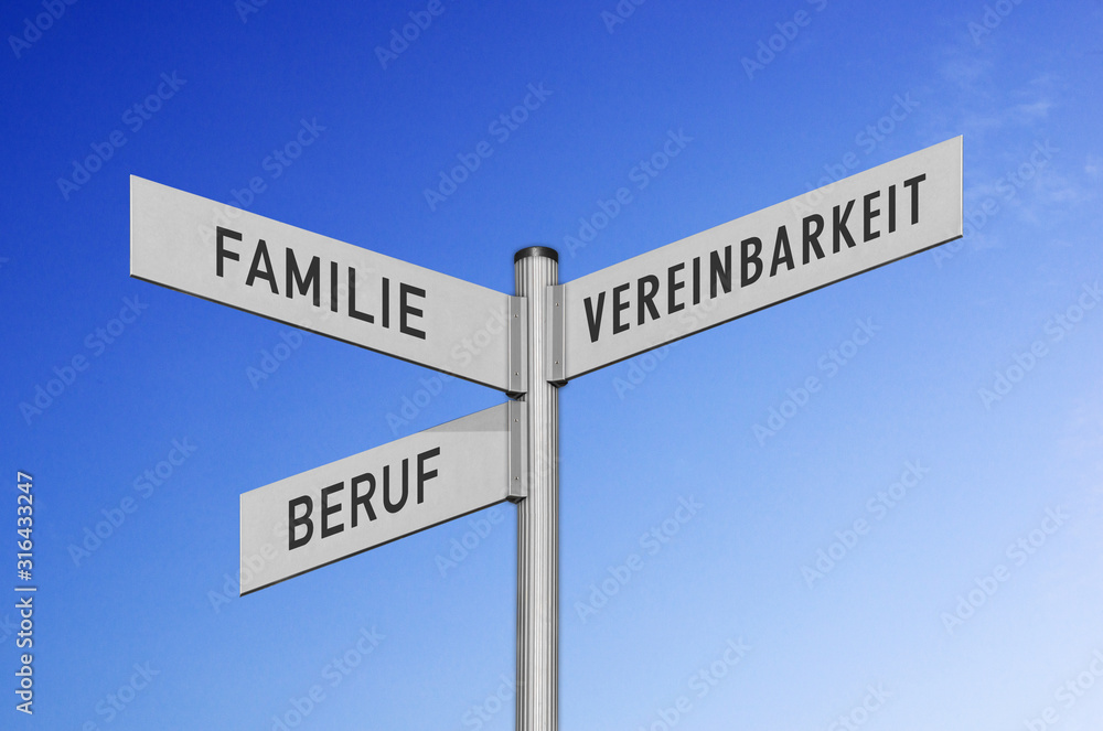 Wegweiser, Familie, Beruf, Vereinbarkeit, Wegweiser, Familie, Beruf, Vereinbarkeit,