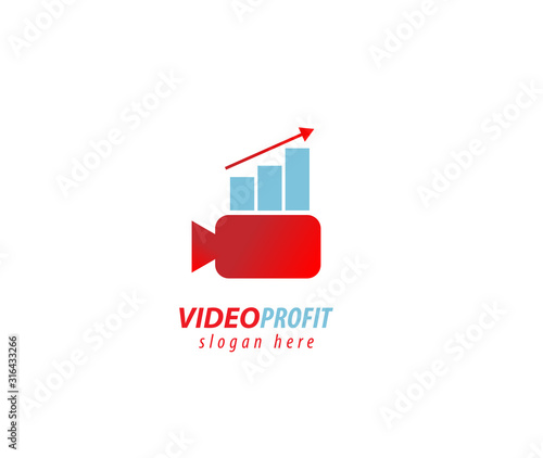 Video profit design logo