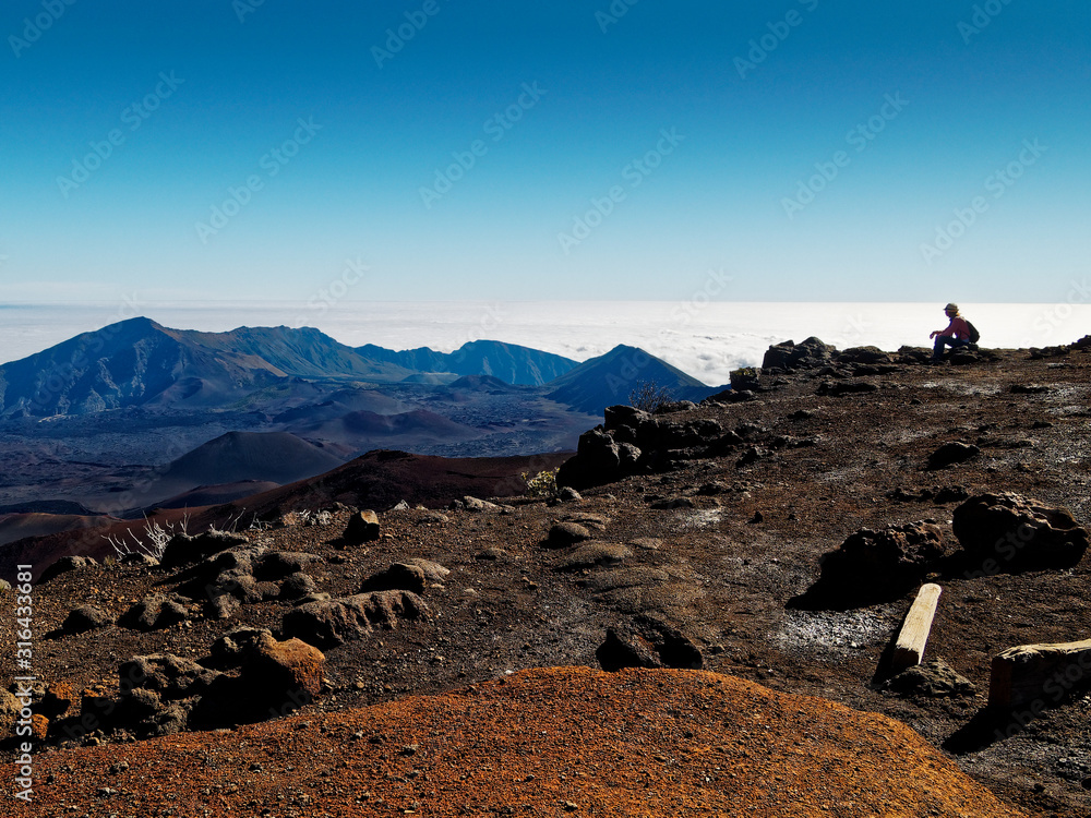 Obraz premium Haleakala volcano in Maui, Hawaii