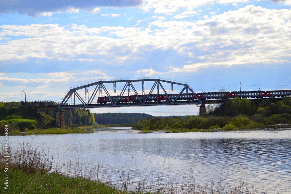Fototapeta premium bridge over the river