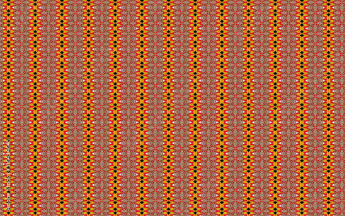 Orange seamless pattern of colorful fabric