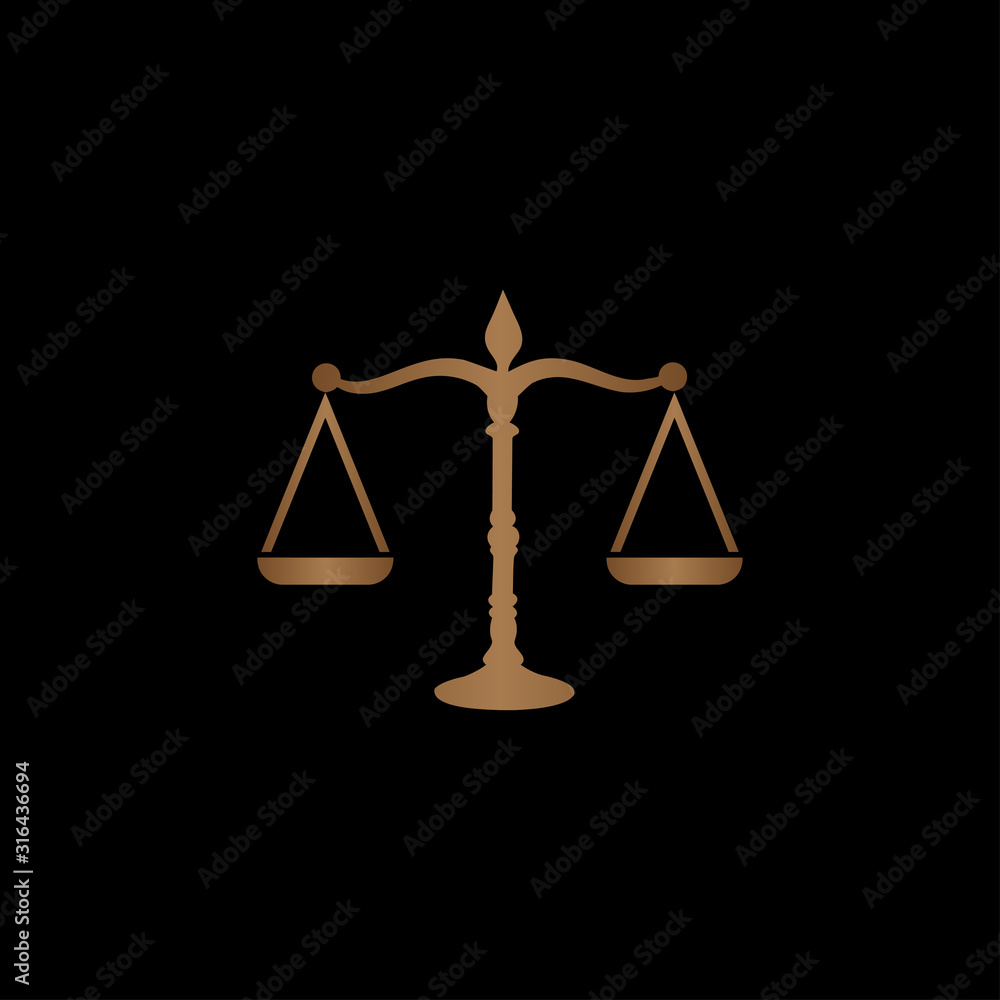 Law office symbols with scales of justice vector Law office symbols with scales of justice vector