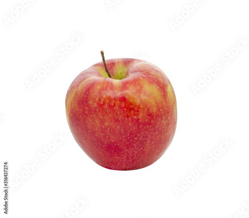 Red apple isolated on white