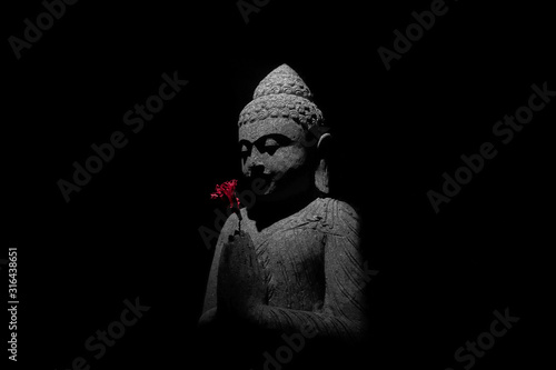 Buddha Statue - Grey