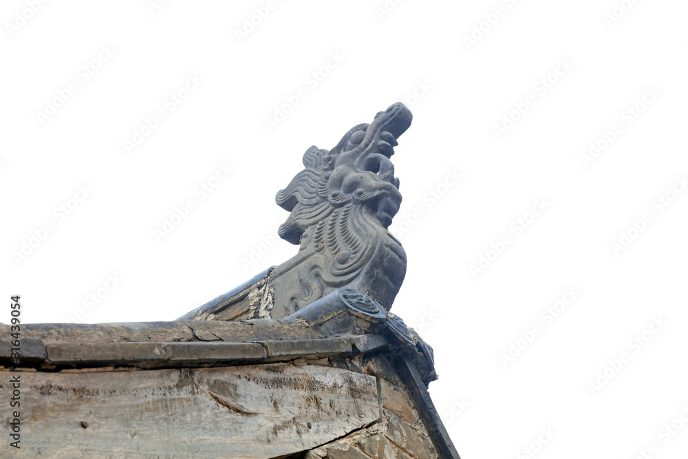 Roof tiles of Chinese ancient buildings
