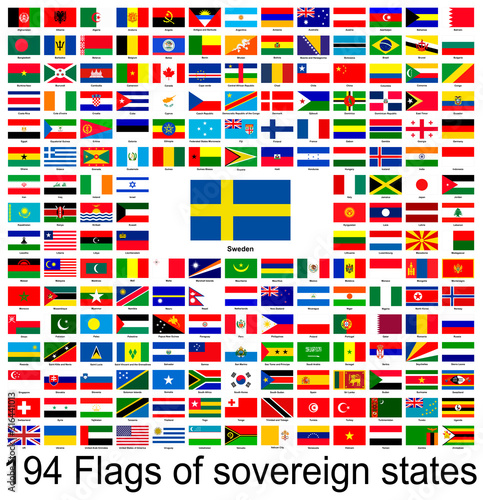 Free Download Sweden, collection of vector images of flags of the world - GFXLoad