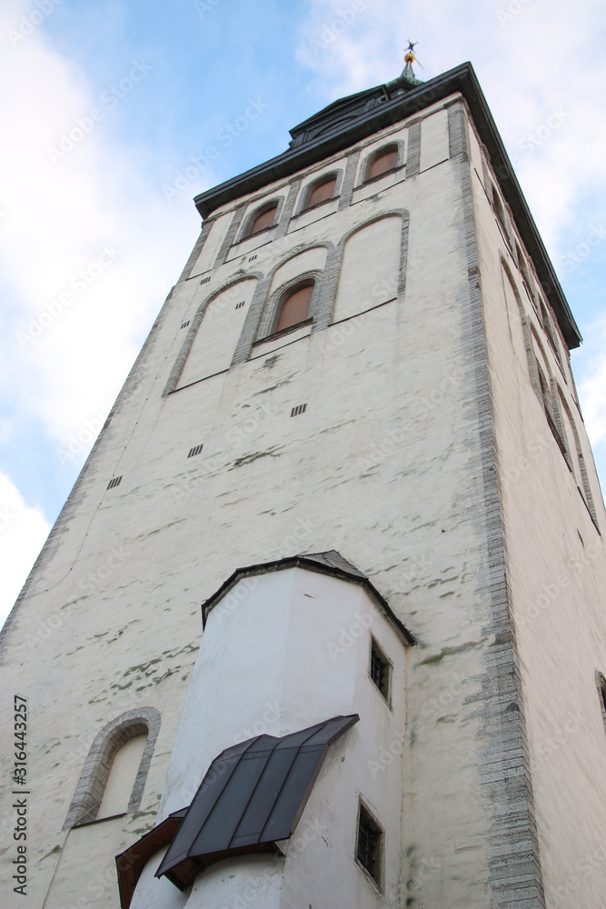 View on St. Olaf's Church, Tallinn, Estonia