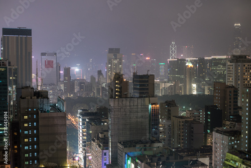 hong kong city at night