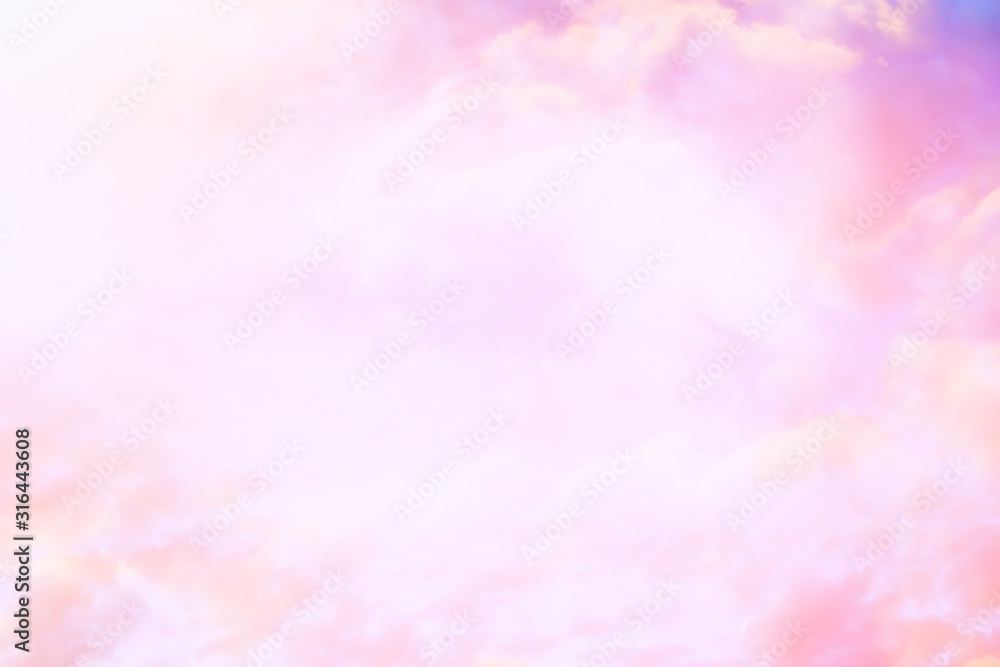 abstract pink colored background / blurred multicolored clouds, spring background