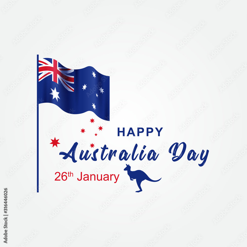 Happy Australia Day Template Design