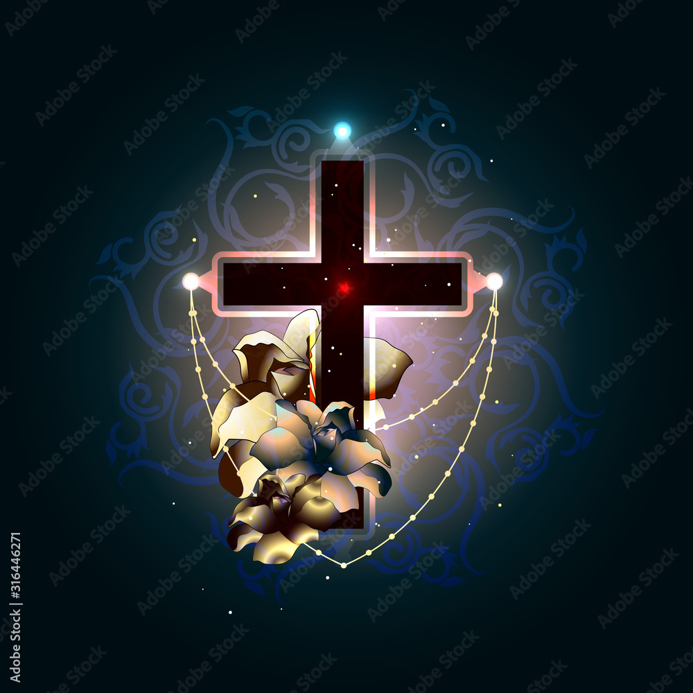 Vector illustration concept of the end of life death. Candles are