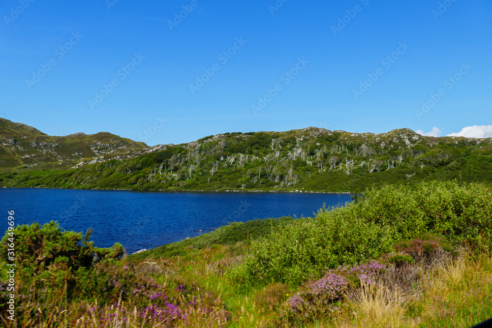 See Loch a Bhadaidh Daraich, roma, in den Highlands von schottland, United Kingdom
