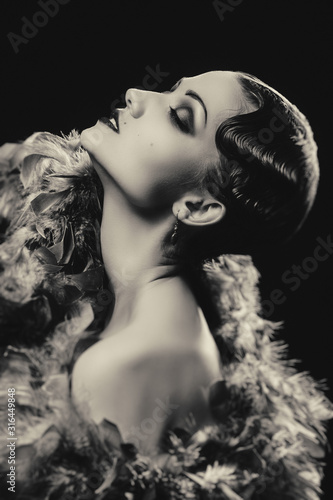vintage retro portrait