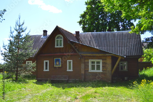 old wooden house in the forest