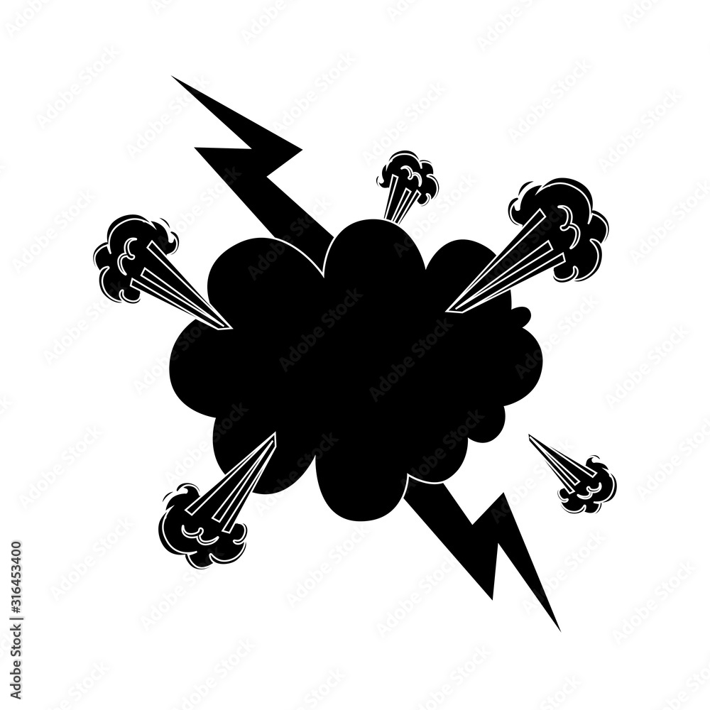 Explosion Silhouette