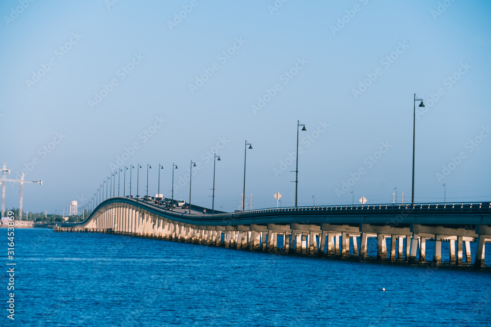 Port Charlotte harbor and Punta Gorda in peace river bridge Port Charlotte harbor and Punta Gorda in peace river bridge