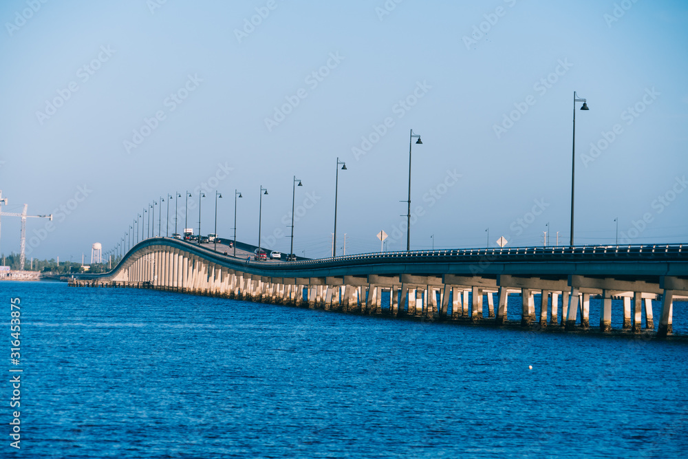 The peace river at Punta Gorda, Florida, USA The peace river at Punta Gorda, Florida, USA