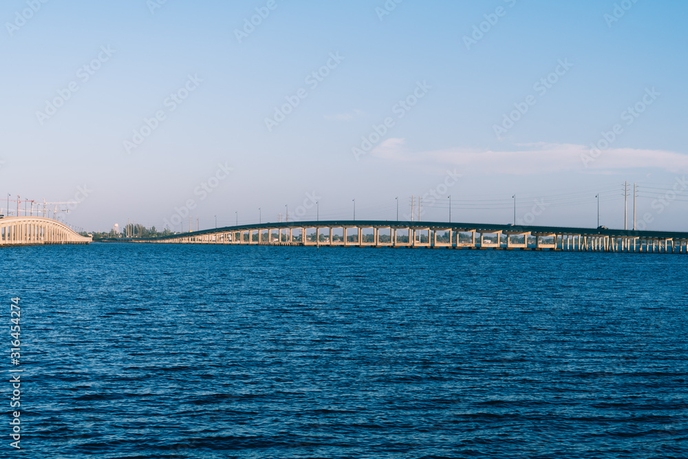 Port Charlotte harbor and Punta Gorda in peace river bridge Port Charlotte harbor and Punta Gorda in peace river bridge
