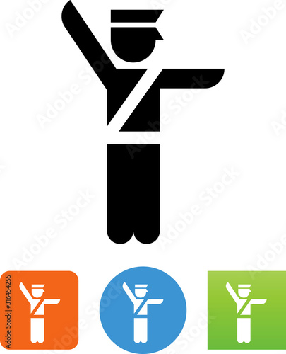 Policeman Law Enforcement Vector Icon