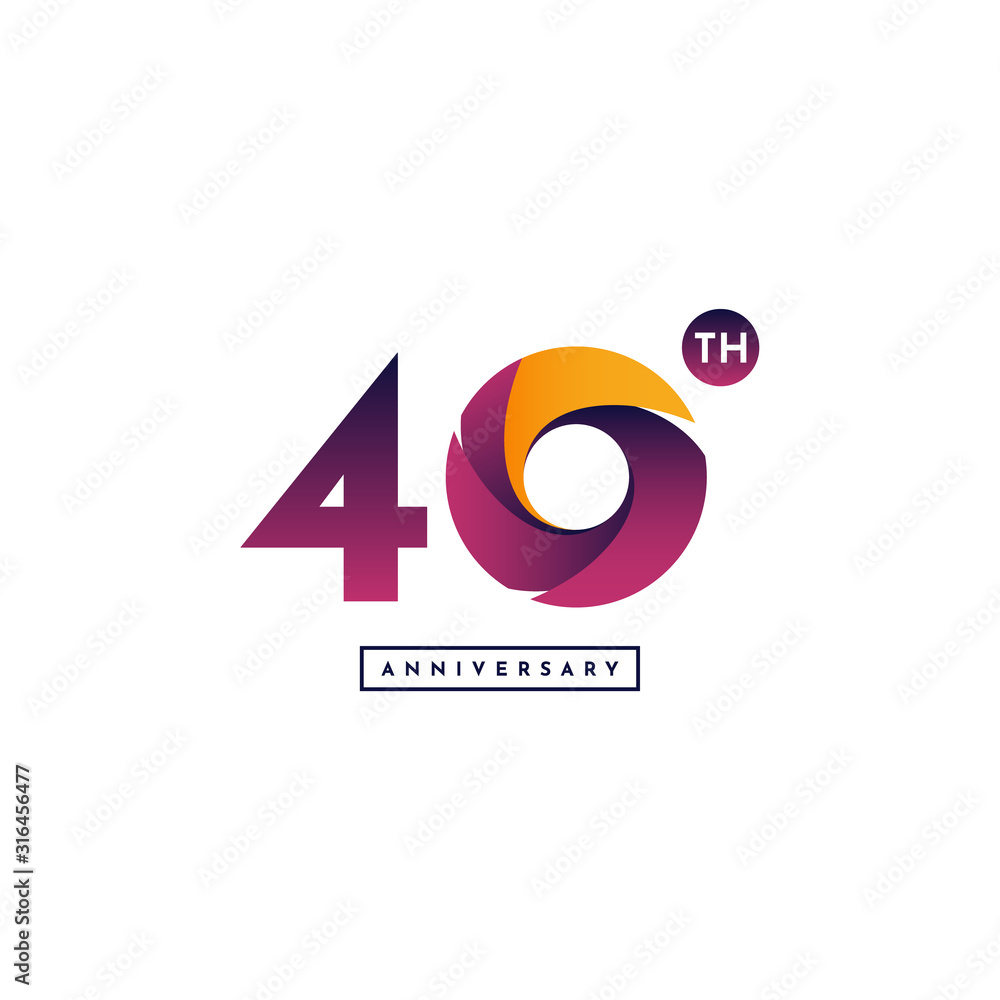 Fototapeta premium Years Anniversary Template Design