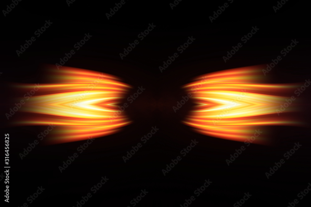 Naklejka premium radial color pattern, closeup of photo